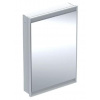 Geberit ONE - Zrkadlová skrinka s LED osvetlením, 60x90x15 cm, pánty vľavo, vstavaná, biela 505.800.00.2