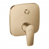 Hansgrohe Talis E, páková vaňová batéria pod omietku s prepínačom pre 2 telesá, kefovaný bronz, HAN-71745140
