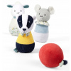 BabyOno edukačné plyšové kolky Badger Edmund Friend