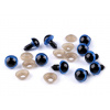 Oči s pojistkou Ø14 mm Varianta: 2 modrá, Balení: 10 sada