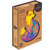 UNIDRAGON drevené puzzle - Líška, veľkosť M (25x33cm)