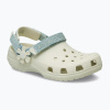 Detské šľapky Crocs Classic Denim Flower Adjustment Backstrap
