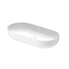 Duravit Luv oválne keramické umývadlo na dosku 80x40x14 cm bez prepadu Alpská Biela 0379800000