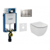 Geberit SET Kombifix 110.302.00.5 +WCzávesné Id.Stand.TESI Rimless+sedSC+Sigma30 ChrM/Chr 110.302.00.5 NE7