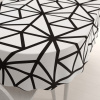 Biante Bavlnený oválny obrus Sandra SA-577 Čierne geometrické vzory na bielom 120x180 cm