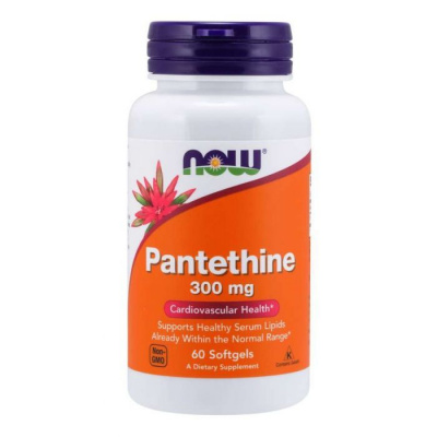 Pantethine 300 mg - NOW Foods barva: shadow, Kapsle: 60 kaps.