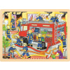 GOKI Drevené puzzle Boj s ohňom 48 dielikov