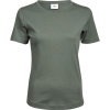 TeeJays Tričko Interlock TJ 580, krátký rukáv, dámské COT180580j6201-leaf green S Zelená leaf