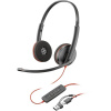 HP Poly Blackwire C3220 náhlavná súprava cez ucho káblové, 8X228AA, stereo, čierna; 8X228AA