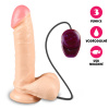 Gelový vibrátor s přísavkou a rotací USB Dildo tělový