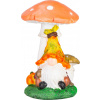 Dekorácia MagicHome Nature, Trpaslík pod hubou, polyresin, 10,8x12x16,7 cm