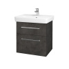 Dreja Umývadlová skrinka Q MAX SZZ2 60 - D16 Tmavý betón / Úchytka T04 / D16 Tmavý betón
