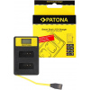 Nabíjačka akumulátorov Paton pre Dual Canon LP-E12 s LCD, USB (PT141652)