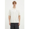 Bavlnená košeľa Fred Perry pánska, béžová farba, regular, M7774.560