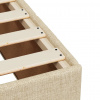 vidaXL Boxspring posteľ s matracom krémový 120x200 cm látka - Krémová - 157262-91946