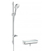 Hansgrohe Sprchová baterie Raindance Select E se sprchovým setem 150 mm bílá/chrom 27039400