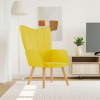 Relaxační křeslo hořčicově žluté textil Žlutá 327926