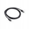 Kábel Akyga USB - USB typ C 1,8 m čierny