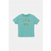Detské bavlnené tričko United Colors of Benetton 3I1XC10OO.G.Seasonal tyrkysová 160