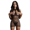 Duo Net Open Cup Mini Dress