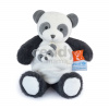 Plyšová panda s mláďatkom Panda Unicef Collection Doudou et Compagnie v darčekovom balení biela 25 cm od 0 mes DC3987