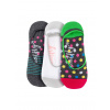 Meatfly ponožky Low socks Triple pack šedá/biela