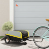 zahrada-XL Príves za bicykel čierno-žltý 30 kg železo 94057