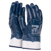 Donau Rukavice nitrilové DONAU SAFETY Nitrile 03, kat. II bielo-námornícke modré veľ. 10