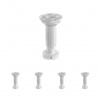 Walteco Soklová noha 96-150mm, plast, biela Množstvo: 5 ks , 50015BP1