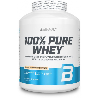 BioTech USA 100% Pure Whey čokoláda/arašidové maslo 2270 g