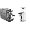 Stone Espresso Pure + Rocket Espresso GIANNINO, chrome/black