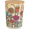 Wenko Dóza s bambusovým viečkom Flowers 500 ml