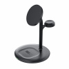 *Greencell MSST-GC-3IN1-B Nabíječka MagScape - Indukční stojánek 3v1 MagSafe pro Apple iPhone / Watch / AirPods a další bezdrátová sluchátka (Zařízení 3 v 1 – stojánek MagScape umožňuje současné nabíj