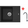 Sinks LINEA 600 Granblack + Elasta nerez/čierná