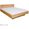 Drewmax Dřevěná postel 180x200 buk LK110 (Barva dřeva: Buk přírodní)