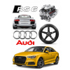 Výtlač CUKROVÁ MASA na tortu AUDI, veľký set