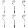 Solárne LED záhradné lampy 6 ks, 9x7,8x29,5 cm