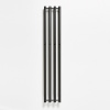 PMH Rosendal - čierny matný radiátor 26,6 x 150 cm