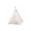 SPRINGOS Teepee stan pre deti SPRINGOS Šedý Zigzag