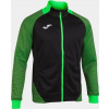 Joma Tréningová mikina ESSENTIAL II JACKET BLACK-FLUOR GREEN Veľkosť: 4XS