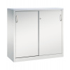 Kancelárska skriňa Acurado - Sideboard, posuvné dvere, 1200 x 500 x 1200 mm, bledosivá