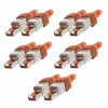 SIEŤOVÁ SPOJKA KÁBLOV PREDĹŽENIE RJ45 ETHERNET LAN 10 KUSOV