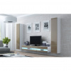 Cama Meble Obývačka VIGO NEW 4, biely mat/latte lesk