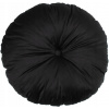 Vankúš - Okrúhly dekoratívny vankúš Oliwia - Black Velor (Okrúhly dekoratívny vankúš Oliwia - Black Velor)