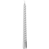 Sviečka MagicHome Vianoce, 25 cm, bal. 2 ks, strieborná, špirálová, točená