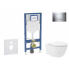 GEBERIT - Duofix Set předstěnové instalace, klozetu Oudee Vortex a sedátka softclose, tlačítko Sigma30, chrom SANI11CA1153B