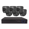 Securia Pro IP kamerový systém NVR6CHV8S-B SONY DOME smart, čierny Nahrávanie: bez disku