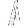 Jednostranný schodík, 6 priečok, hliníkový, KRAUSE 