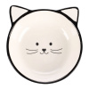 Flamingo Kajo Black & White Bowl 280ml - keramická miska pre mačku, čierno-biele mačiatko