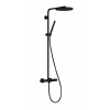 Hansgrohe Pulsify S Puro - Sprchový set s termostatom, priemer 26 cm, 1 prúd, matná čierna 24222670